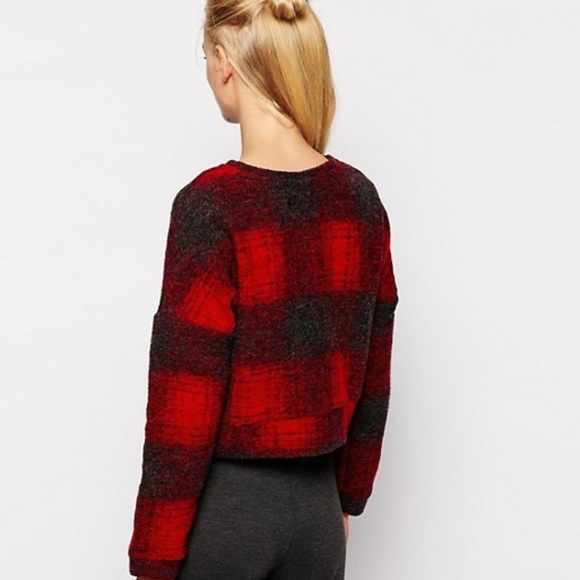 Mango Brushed Oversized Check Sweater - Picture 2 of 7